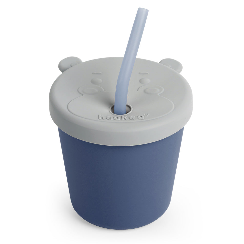 Haakaa Jolly Hippo Silicone Sippy Cup 1 pk