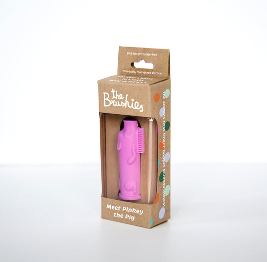 Pinkey the Pig Finger Toothbrush