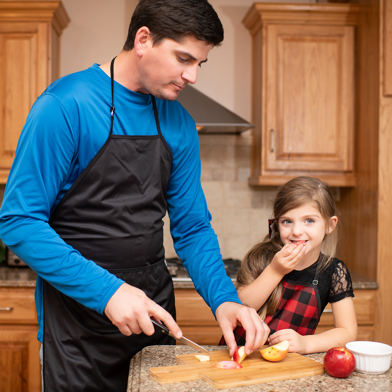 Red Buffalo Plaid Apron - fits sizes youth small through adult 2XL