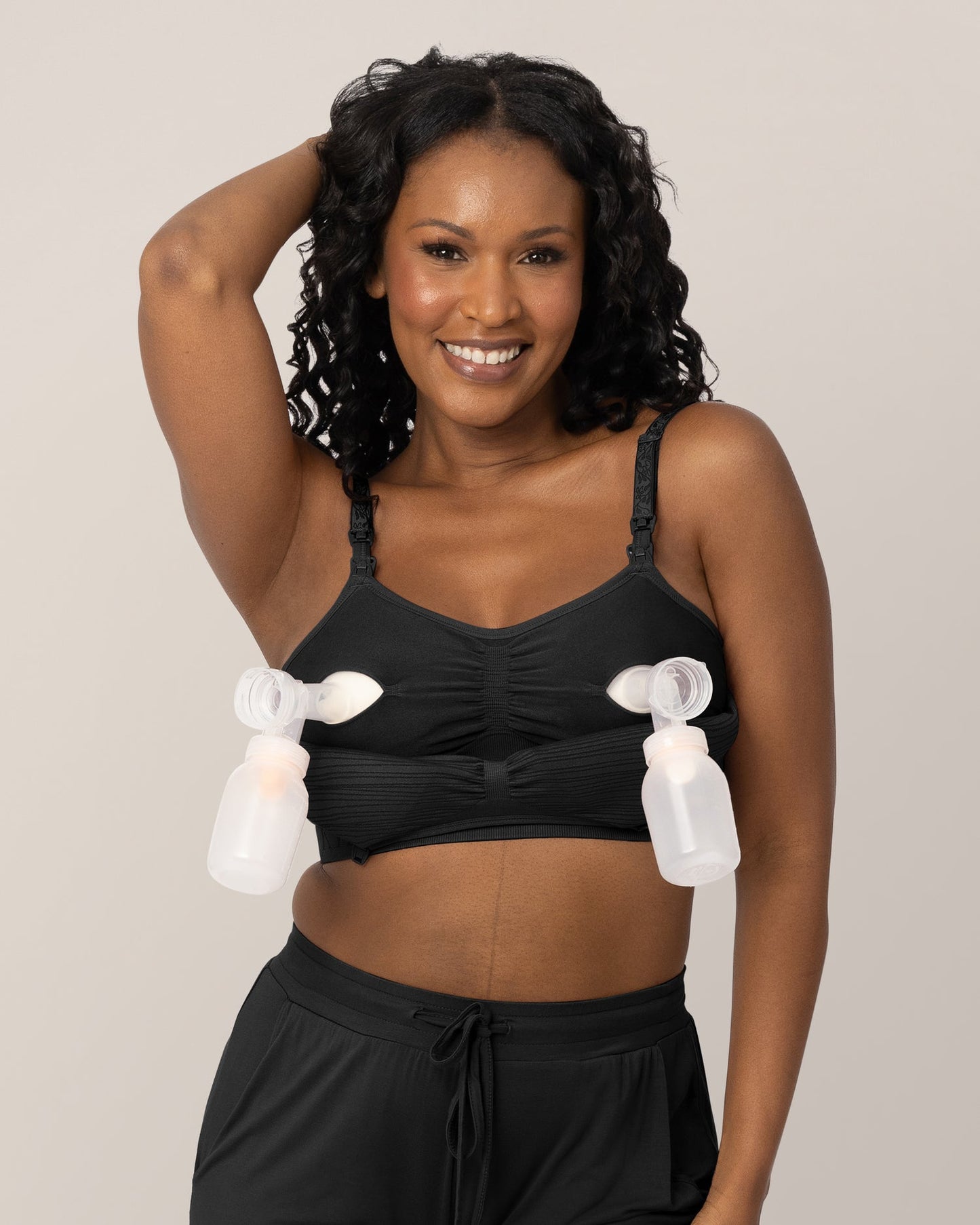 Sublime® Hands-Free Pumping & Nursing Bra | Black