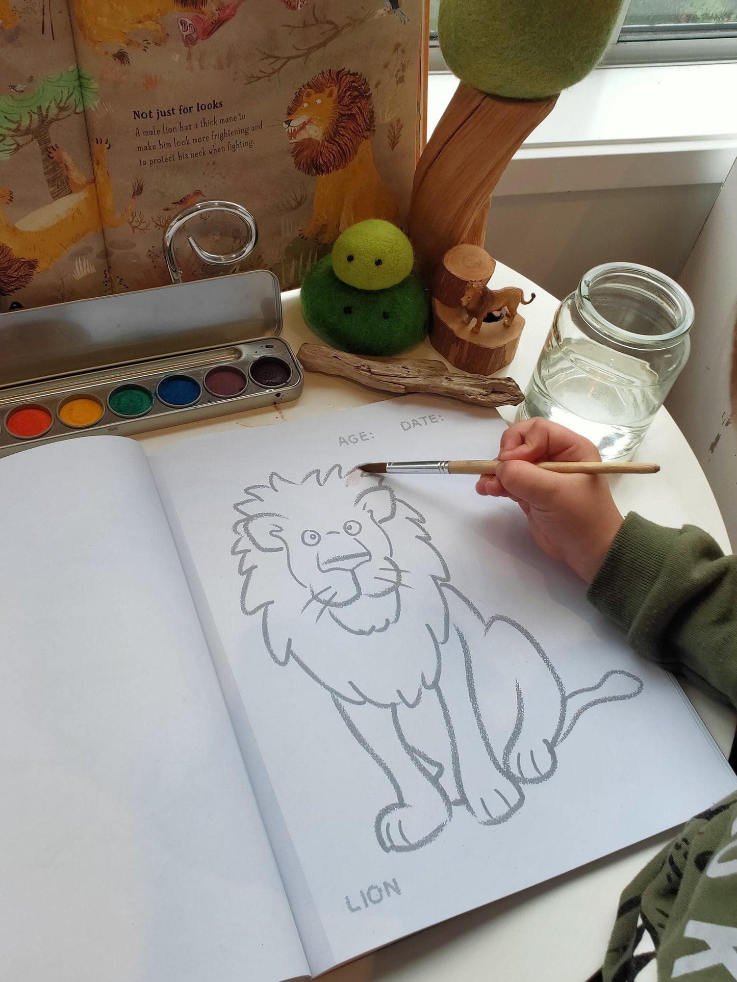 Toddlers First Coloring Book - An Endangered Animals Adventure by Honeysticks USA