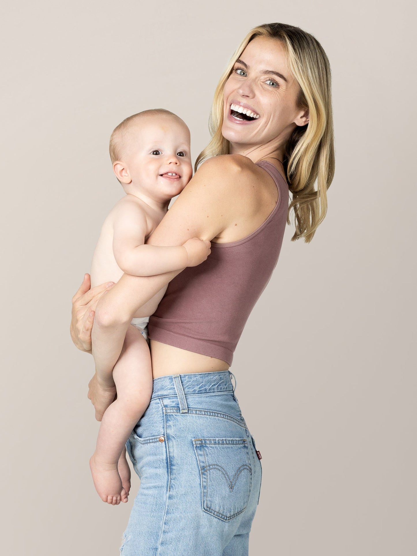 Sublime® Bamboo Maternity & Nursing Longline Bra Top | Twilight