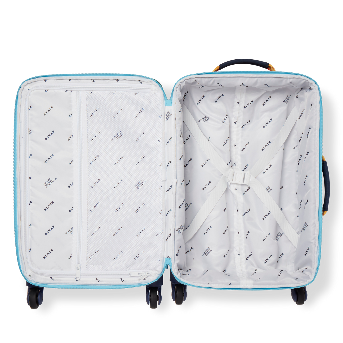 Green/Navy Carry-On Suitcase
