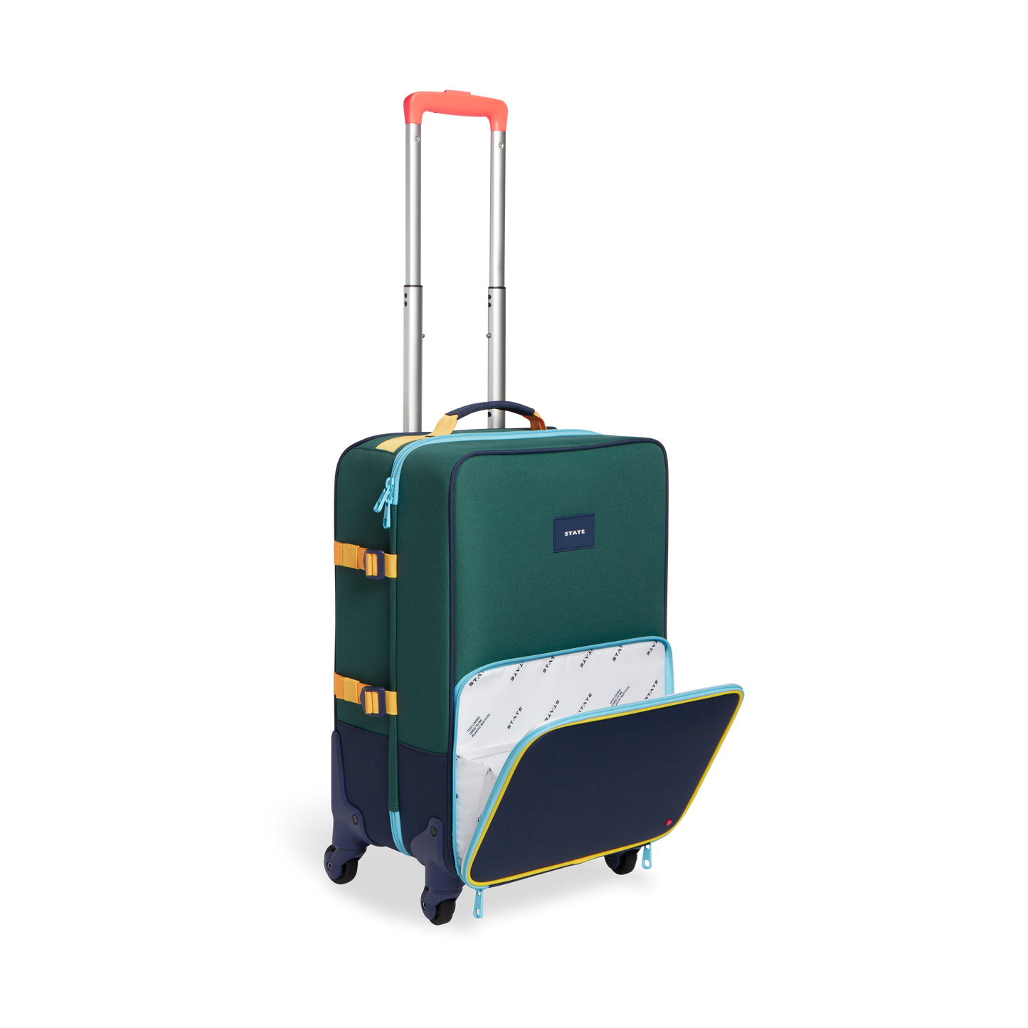 Green/Navy Carry-On Suitcase