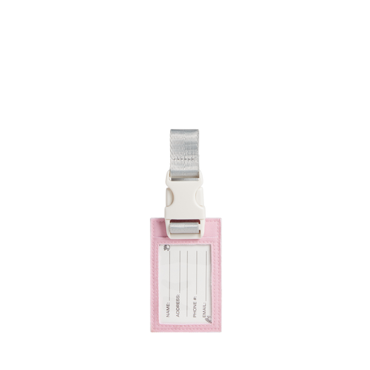 Pink/Silver Luggage Tag