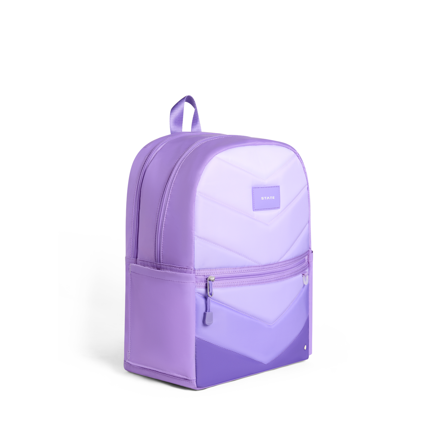 Lilac Chevron Pocket Backpack