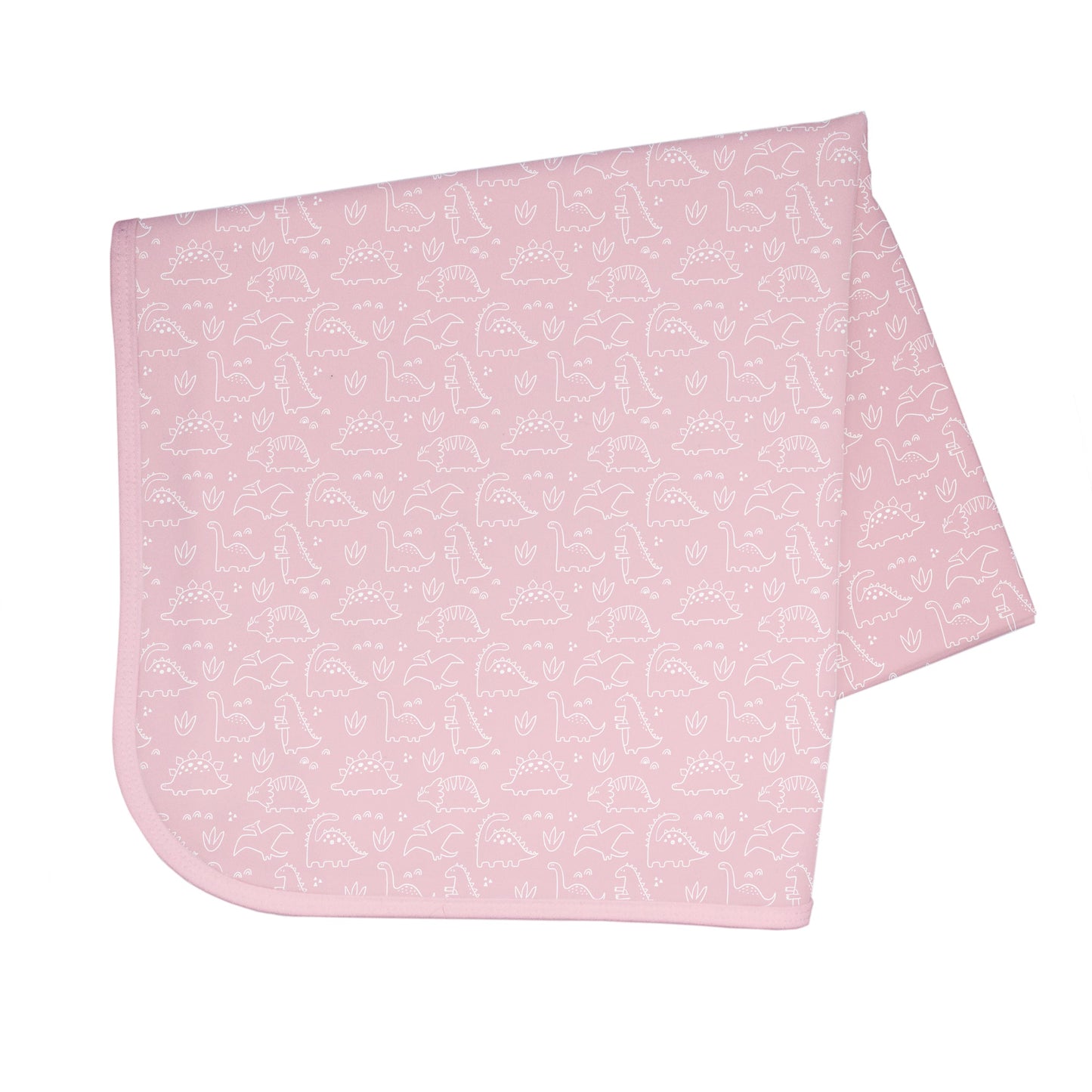 Dino Friends - Blush Splash Mat - A Waterproof Catch-All for Highchair Spills and More!