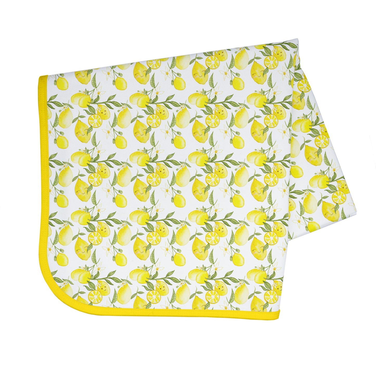 Fresh Lemon Splash Mat - A Waterproof Catch-All for Highchair Spills and More!