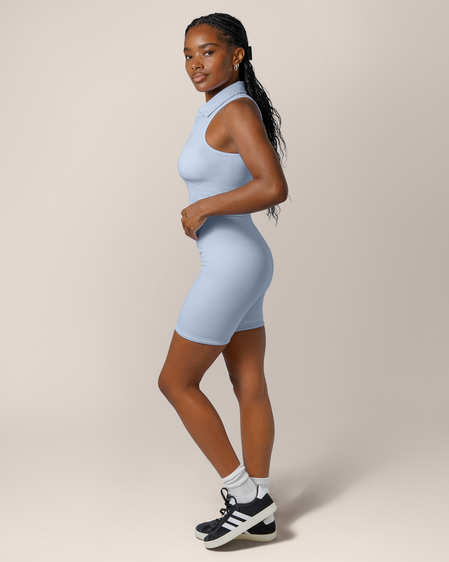 Sublime® Bamboo Maternity & Postpartum Bike Short | French Blue