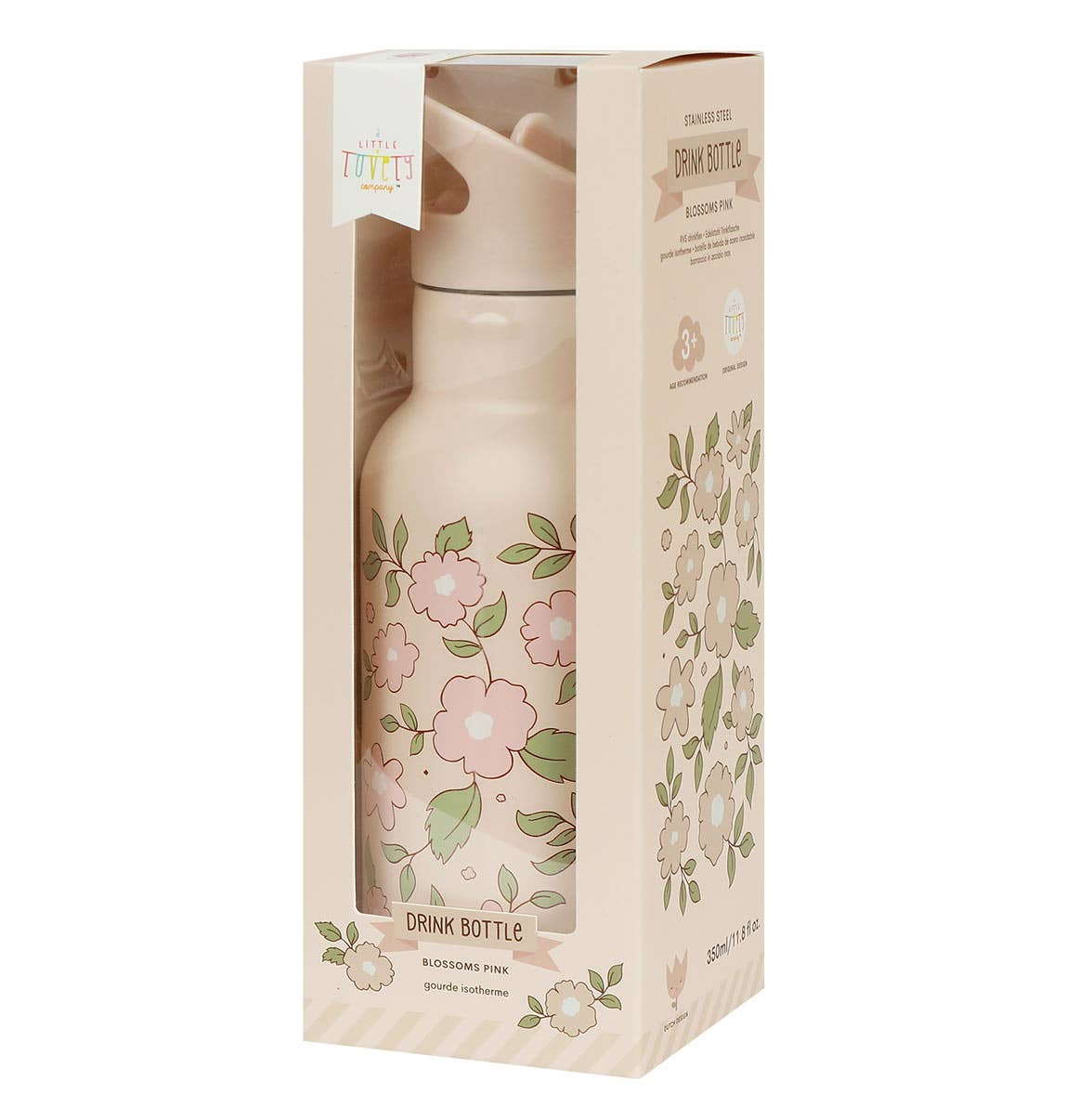 Kids Stainless Steel Drink/Water Bottle - Blossoms