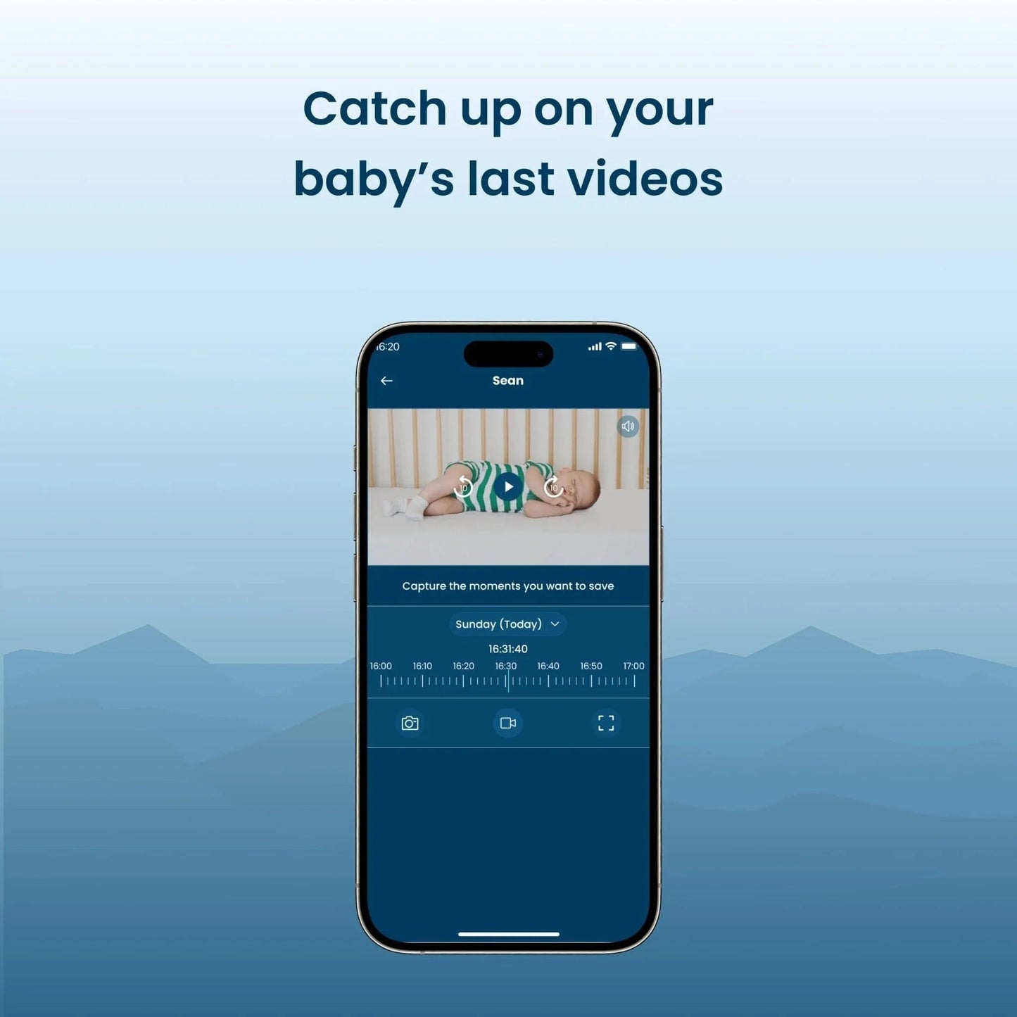 Babysense Safe Sleep Smart Nursery: Video Baby Monitor, Breathing Motion with Safety Alerts, Night Light & Sound Machine