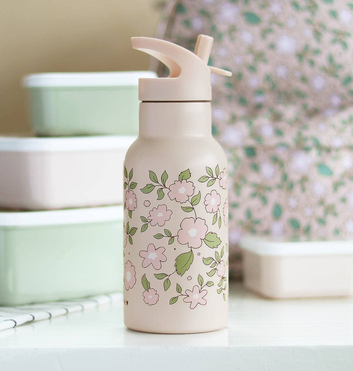 Kids Stainless Steel Drink/Water Bottle - Blossoms