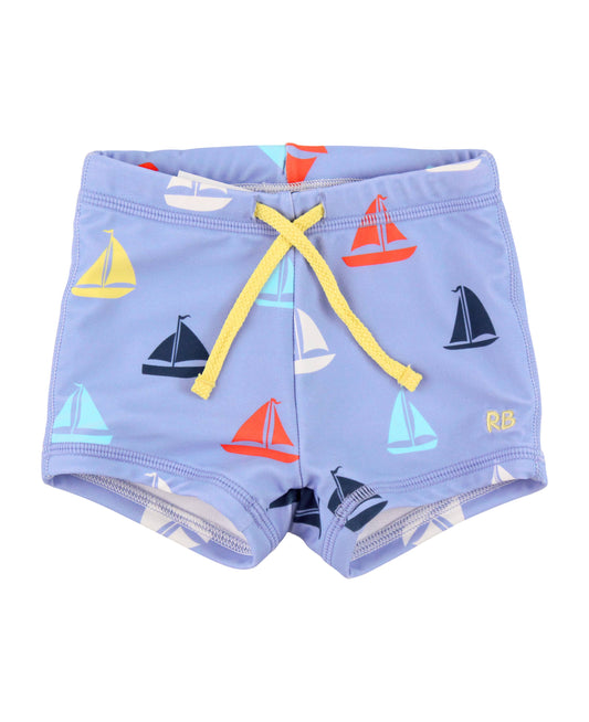 Down By The Bay Swim Shorties: Blue