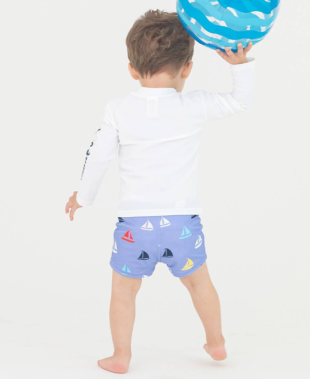 Down By The Bay Swim Shorties: Blue