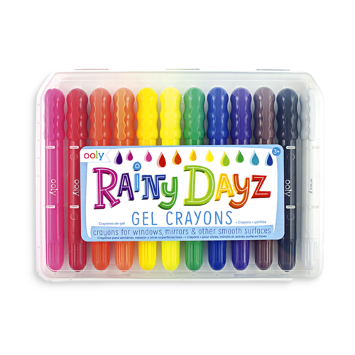 Make your windows, mirrors and glass surfaces works of art. Rainy Dayz Gel Crayons draw vibrant and bold colors on glass surfaces... and paper too. And for an extra