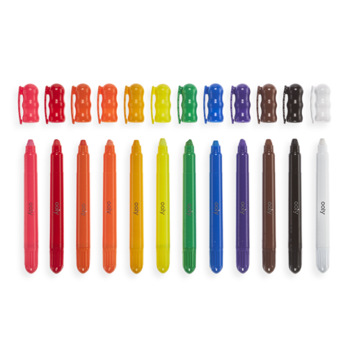 Make your windows, mirrors and glass surfaces works of art. Rainy Dayz Gel Crayons draw vibrant and bold colors on glass surfaces... and paper too. And for an extra