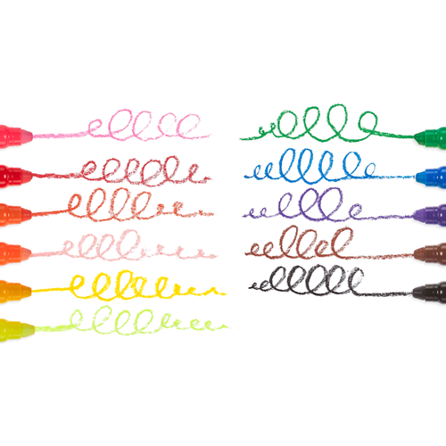 Make your windows, mirrors and glass surfaces works of art. Rainy Dayz Gel Crayons draw vibrant and bold colors on glass surfaces... and paper too. And for an extra