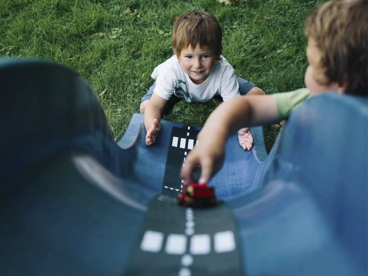 The 16 piece set provides a great introduction to waytoplay. You can always add and expand your road by purchasing additional sets.
The flexible rubber road is great