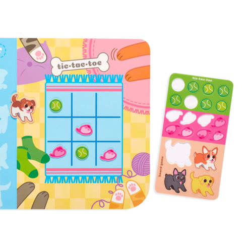 Whether you are traveling or in need of stay at home kids activities; this reusable sticker and activity book does it all. Imagine playing with cute cuddly pets with