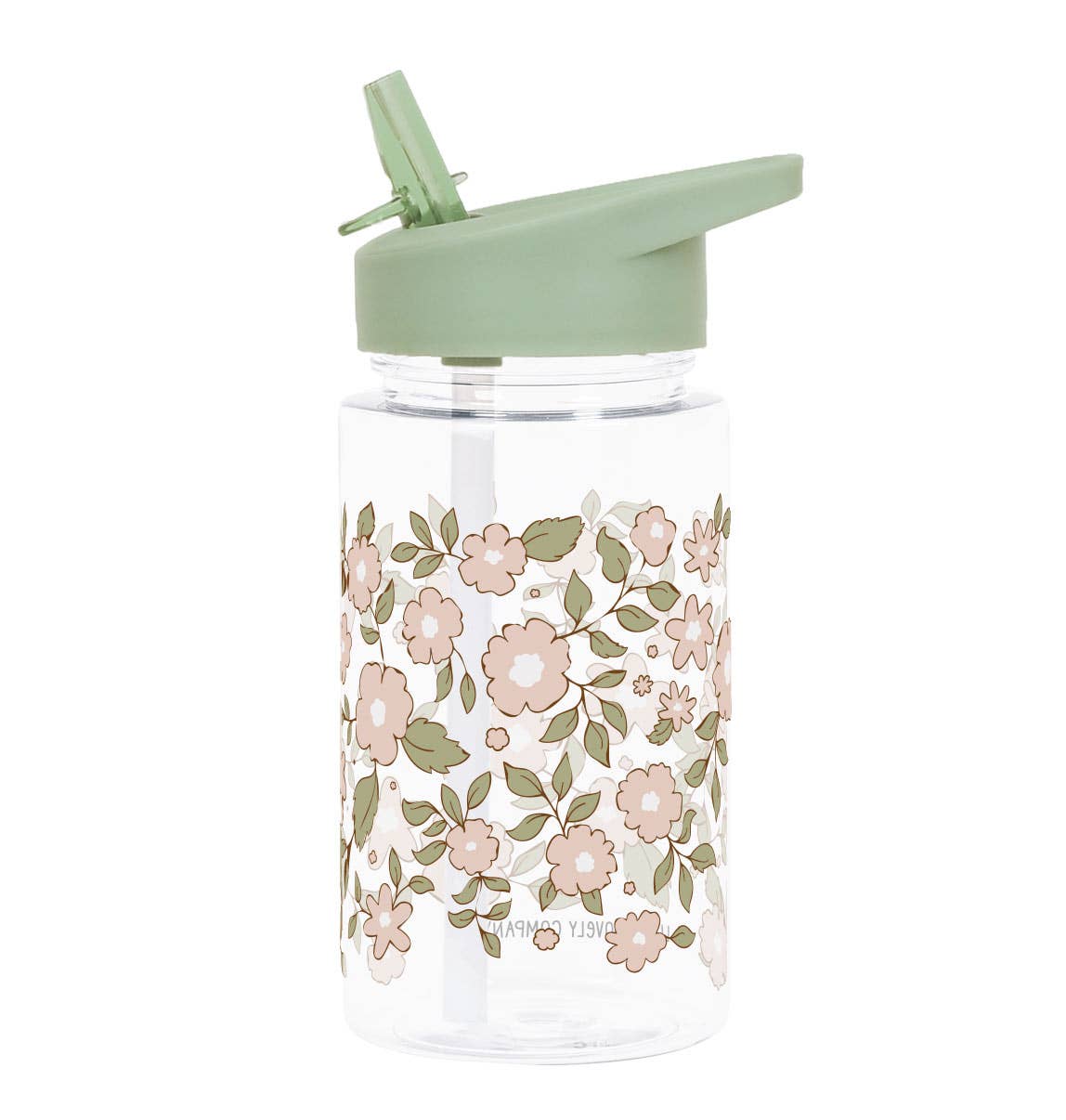 Kids Water Bottle - Blossoms (Sage)