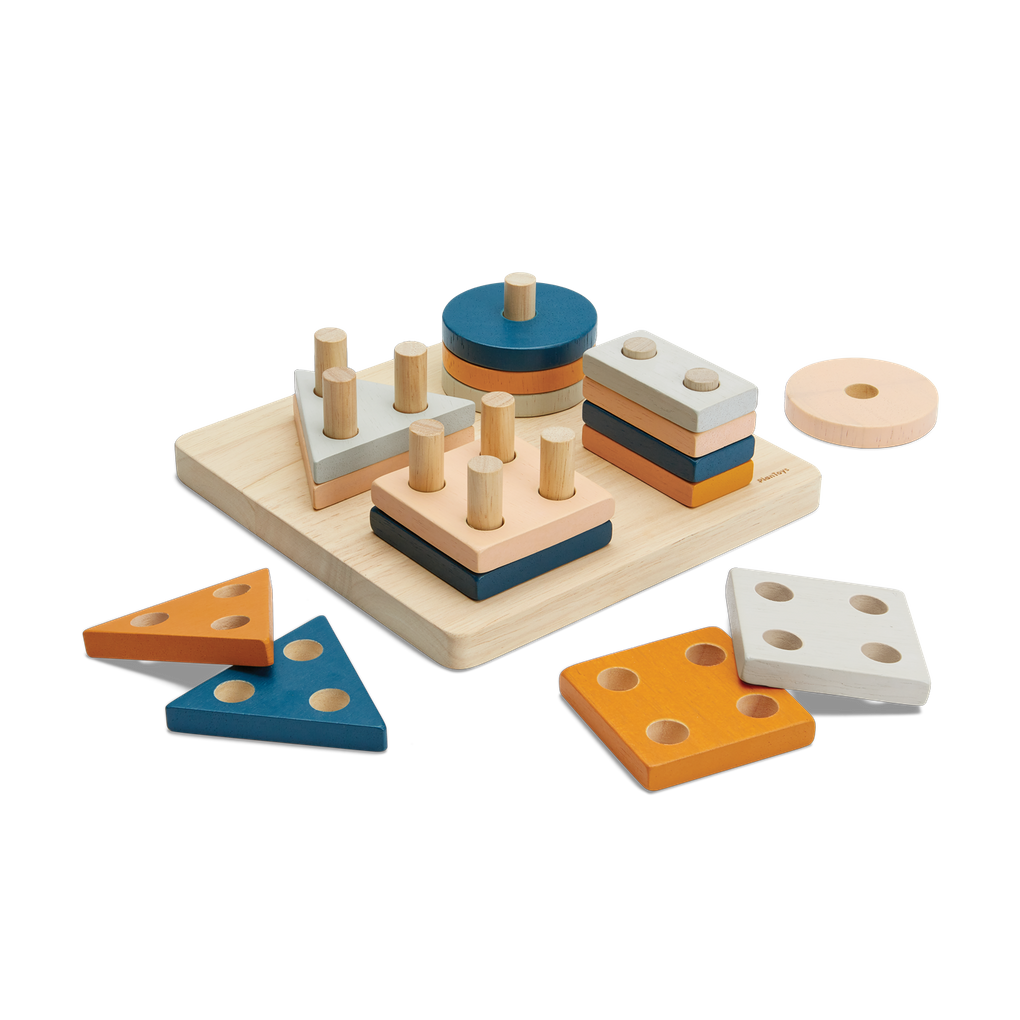 Geometric Sorting Board - Orchard