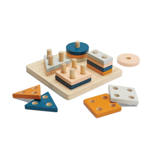 Geometric Sorting Board - Orchard