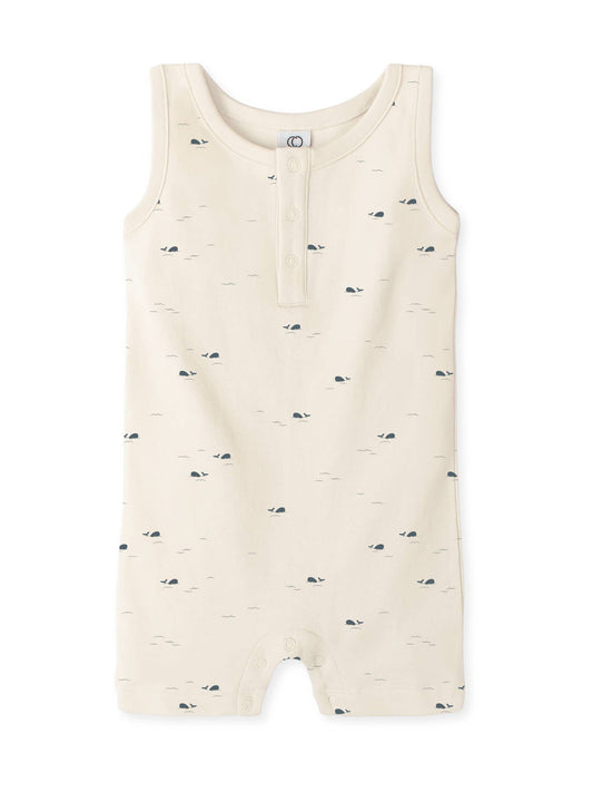 The Nile Romper is an effortless one-piece that will make mornings easier. With snap buttons and 100% organic cotton, your babe will live in this romper all summer.