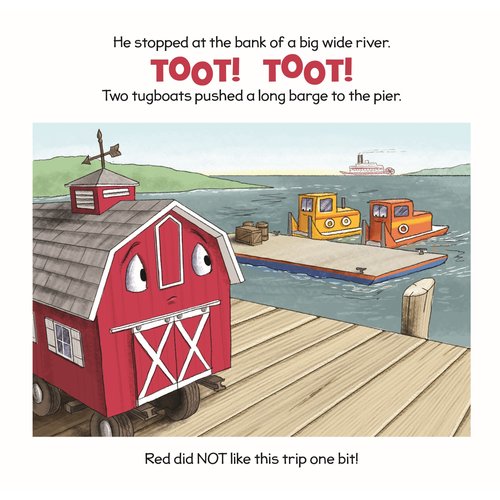 Little Red Rolls Away by Linda Whalen
When Little Red Barn wakes one morning, he finds his animal friends have gone. He's empty and alone. And then big noisy machine