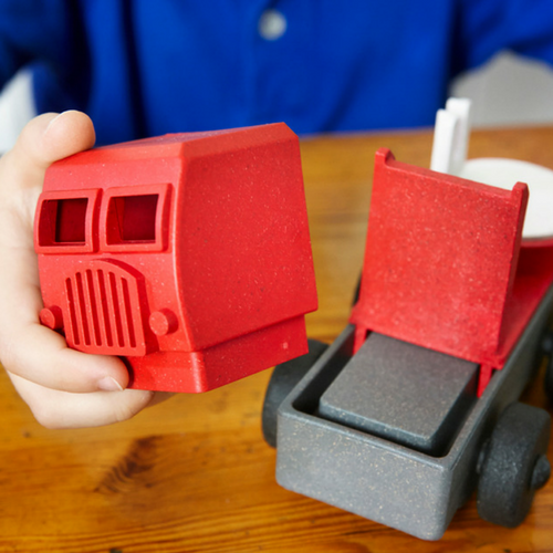 Who doesn't love a fire truck?! This fire truck is a five 5 part puzzle, with parts that fit together without frustration. This stem educational toy truck encourages