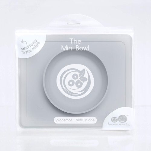 The ezpz Mini Bowl is a smaller version of the Happy Bowl, and it is designed for infants and toddlers. The suction feature of the Mini Bowl helps little ones to