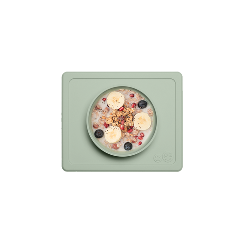 The ezpz Mini Bowl is a smaller version of the Happy Bowl, and it is designed for infants and toddlers. The suction feature of the Mini Bowl helps little ones to