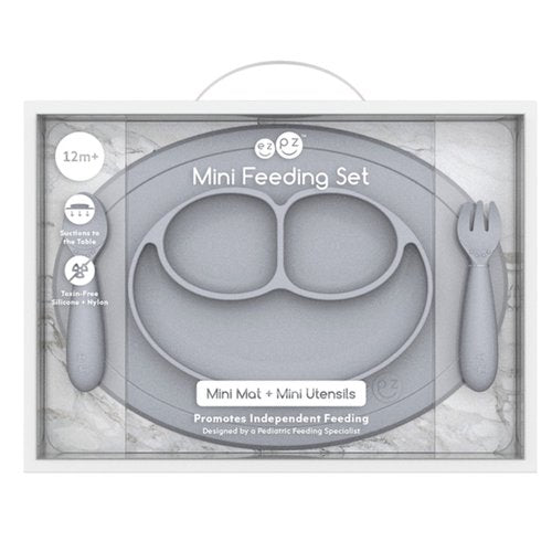 ezpz - Mini Feeding Set - Pewter