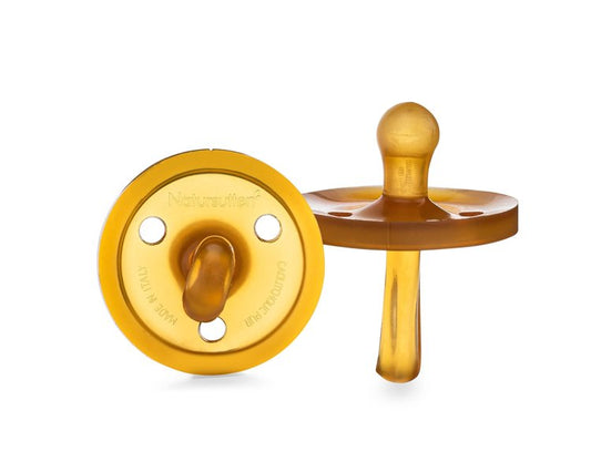 Made from pure, all-natural latex rubber from the Hevea Brasiliense tree, Natursutten pacifiers are softer than silicone and are extremely hygienic because they are