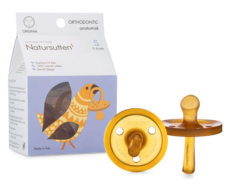 Made from pure, all-natural latex rubber from the Hevea Brasiliense tree, Natursutten pacifiers are softer than silicone and are extremely hygienic because they are
