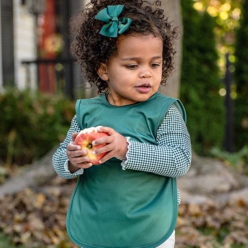 This best-selling “Bapron”, also known as a bib-apron hybrid, full-coverage bib, smock, or apron, is designed for comfort and safety. Because of their comfortable,