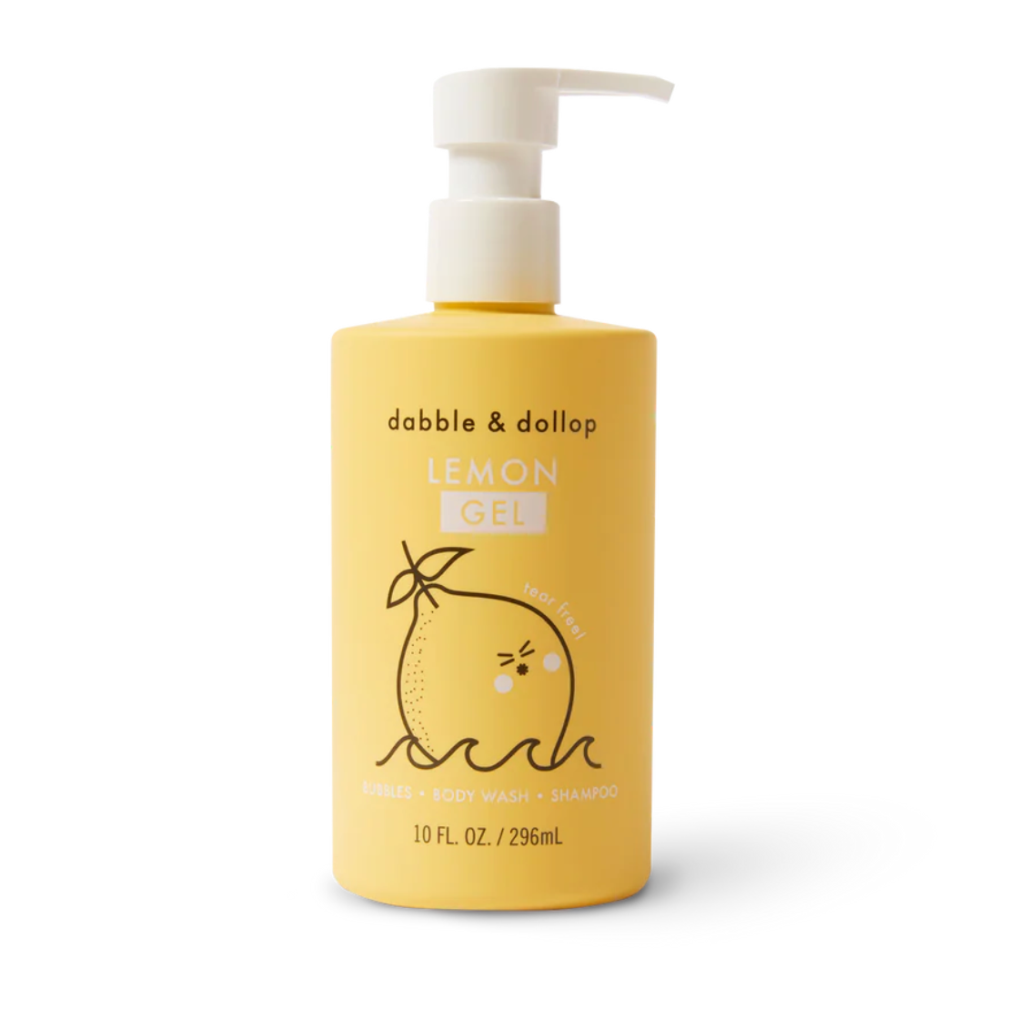 10oz | 296mL
Immerse yourself in the mild, uplifting aroma of the only Certified Tear-free Lemon for children with Dabble & Dollop's 3-in-1 Shampoo, Body Wash, a