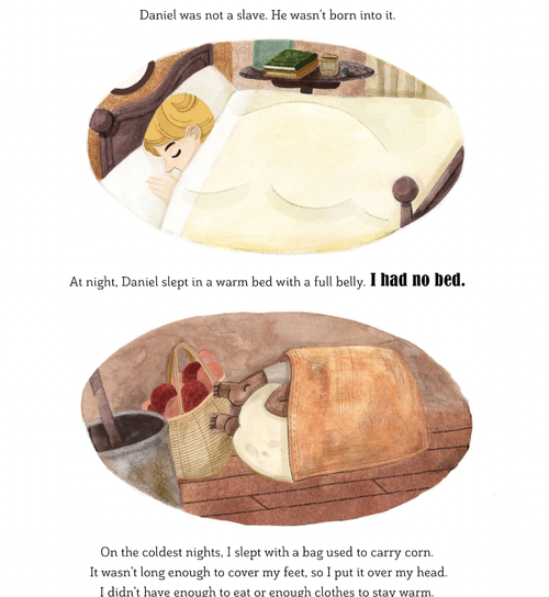 Bread for Words: A Frederick Douglass Story by Shana Keller
As a child, Frederick Douglass knew that learning to read and write would be the first step in his quest