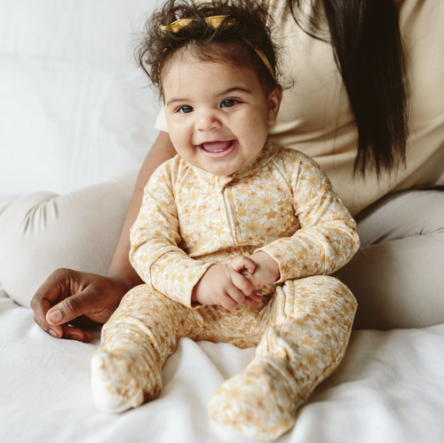 The Goumi piece everyone’s been asking for. Our romper is the coziest day wear for your babes. Perfect for warm weather play and cozy enough for sleep. Plus it looks