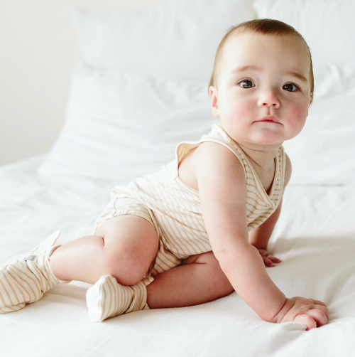 The Goumi piece everyone’s been asking for. Our romper is the coziest day wear for your babes. Perfect for warm weather play and cozy enough for sleep. Plus it looks