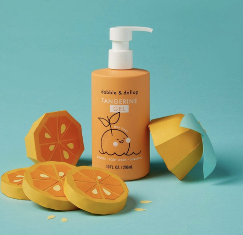 10oz | 296mL
Invigorate bath time with Tangerine's vibrant, uplifting aroma and Dabble & Dollop's 3-in-1 Shampoo, Body Wash, and Bubble Bath Gel. Our luxurious,