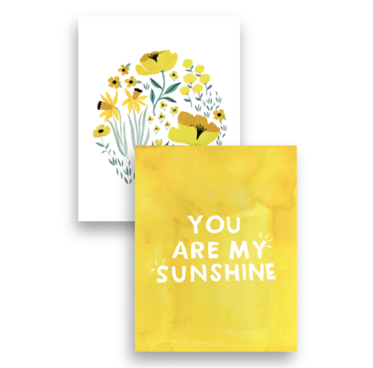 Set of two 11 x 14 unframed art prints
Get a set of two art prints! These are 11x14 on our sturdy 120# mohawk paper, and come in a sleeve with a cardboard backer.
On