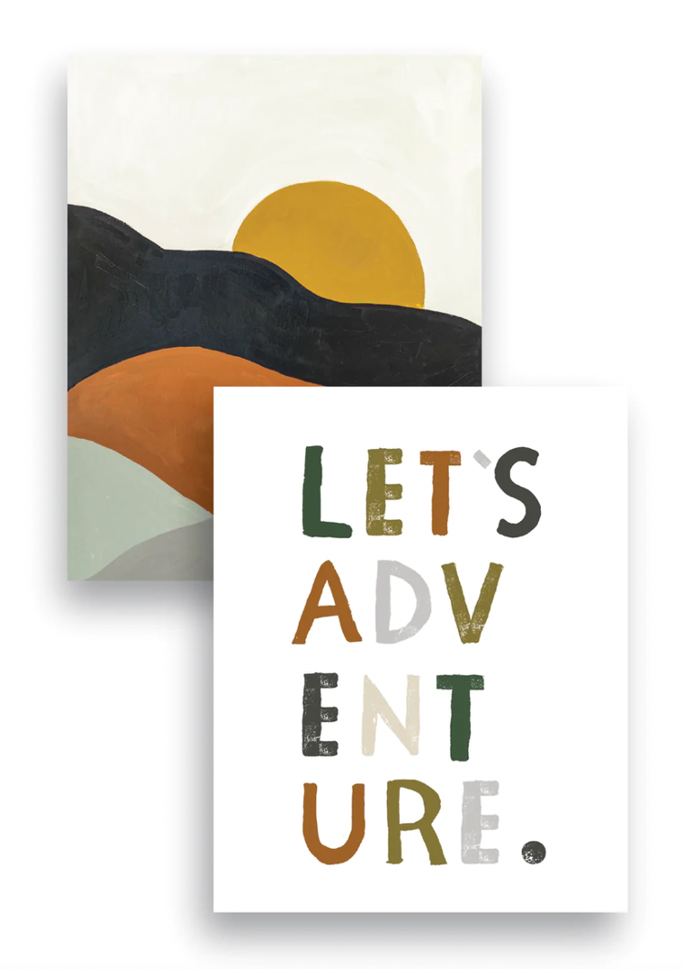 Set of two 11 x 14 unframed art prints
Get a set of two art prints! These are 11x14 on our sturdy 120# mohawk paper, and come in a sleeve with a cardboard backer.
On