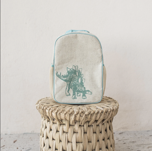 SPACIOUS, EASILY WASHED AND MADE-TO-LAST, OUR GRADE SCHOOL BACKPACK IS DESIGNED TO MAKE A STATEMENT!
Inspired by times long ago, the powerful, plant-eating Stegosaur