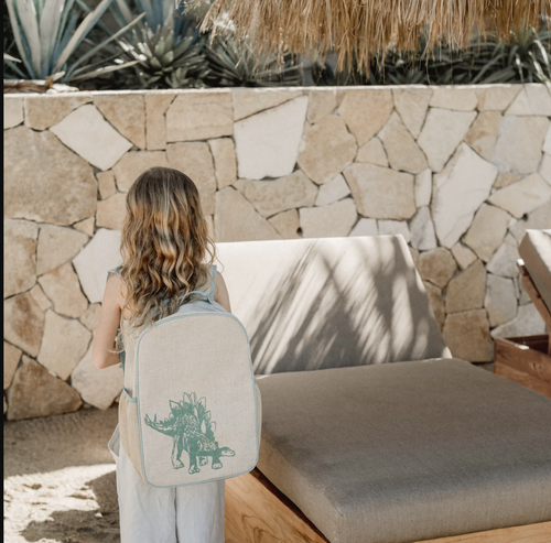 SPACIOUS, EASILY WASHED AND MADE-TO-LAST, OUR GRADE SCHOOL BACKPACK IS DESIGNED TO MAKE A STATEMENT!
Inspired by times long ago, the powerful, plant-eating Stegosaur