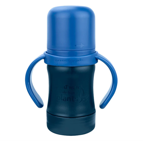 Plant-plastic and silicone help avoid harmful chemicals — With our non-toxic straw sippy cup, liquids touch only Sprout Ware® plant-plastic and 100% LFGB, platinum