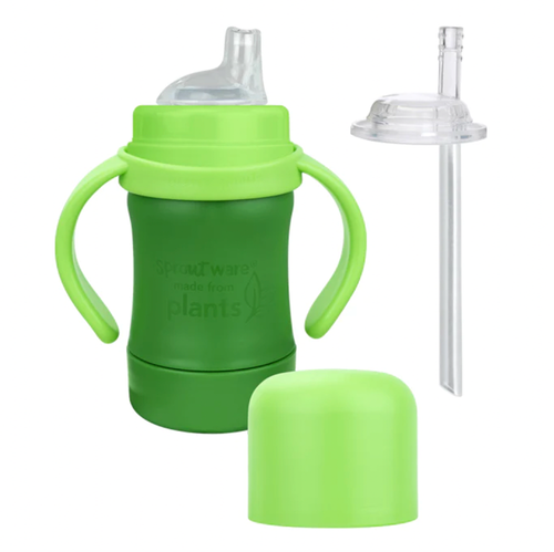 Plant-plastic and silicone help avoid harmful chemicals — With our non-toxic straw sippy cup, liquids touch only Sprout Ware® plant-plastic and 100% LFGB, platinum