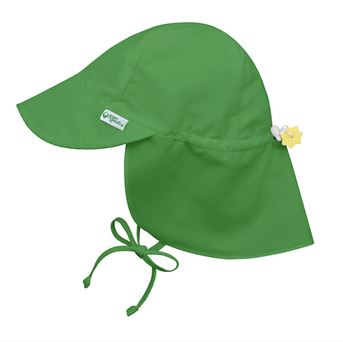 All-day sun protection for head, neck, and eyes—Our full-coverage baby flap hat with extra neck and shoulder protection keeps baby covered all-day, reducing sunscree