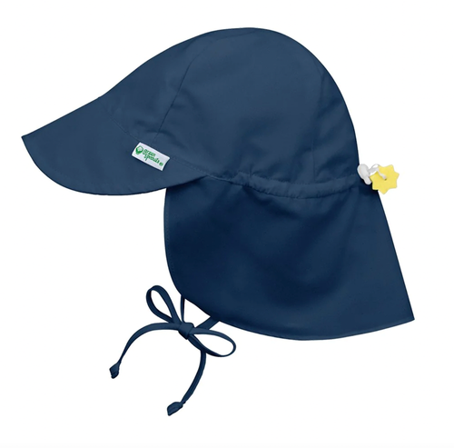 All-day sun protection for head, neck, and eyes—Our full-coverage baby flap hat with extra neck and shoulder protection keeps baby covered all-day, reducing sunscree