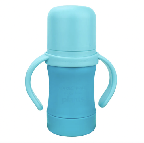 Plant-plastic and silicone help avoid harmful chemicals — With our non-toxic straw sippy cup, liquids touch only Sprout Ware® plant-plastic and 100% LFGB, platinum
