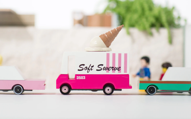 Soft-serving up good looks. As far as a symbol of simpler times and a carefree way to stuff sugar and calories in your childhood, you can’t beat the ice cream truck.